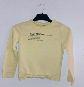 Sweat jaune pale best friend