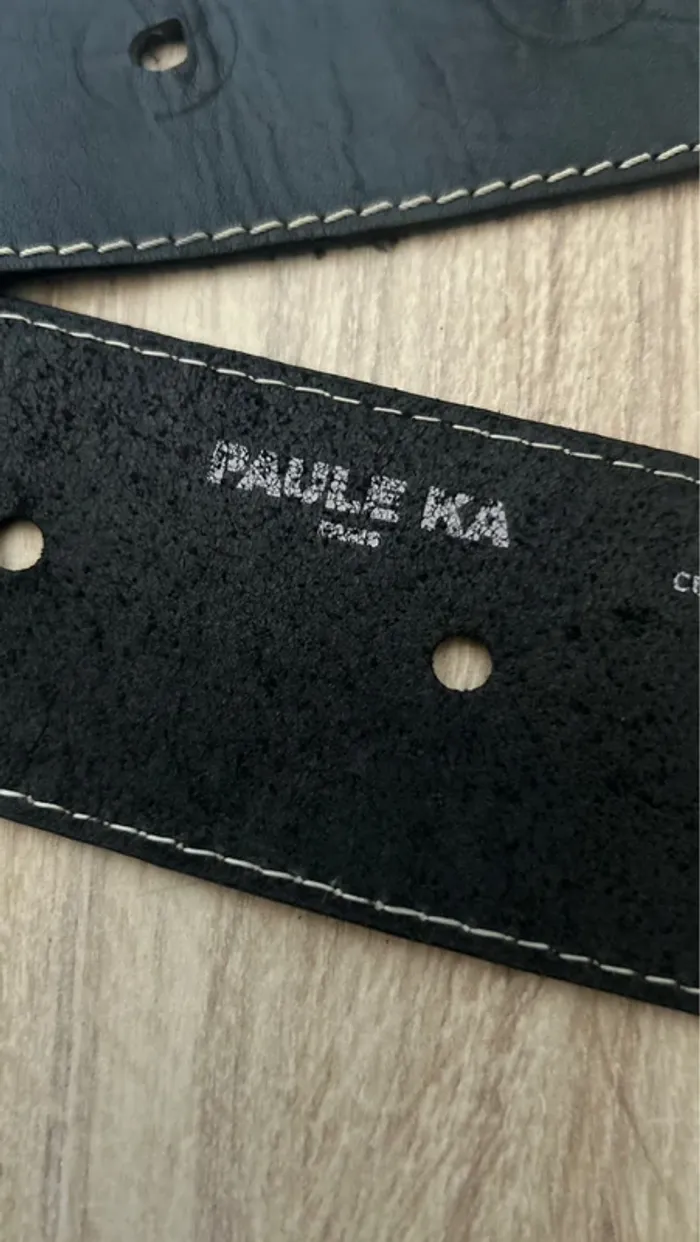 Ceinture Paule Ka en cuir de vachette – Taille 75 - photo numéro 2