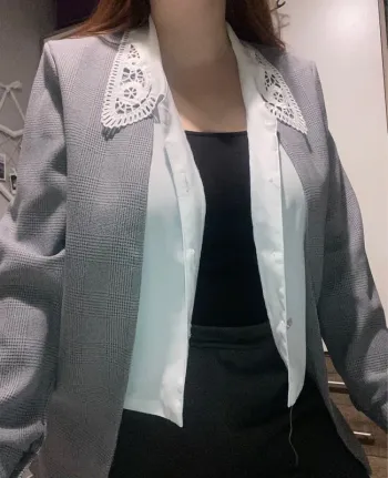 Veste avec chemise intégrée
