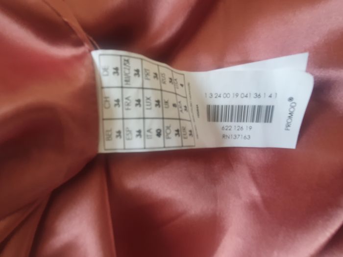 Manteaux mi long PROMOD en fausse fourrure vieux rose - photo numéro 4