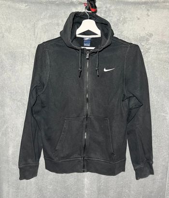 Sweat à capuche Nike noir – Logo brodé – Taille S