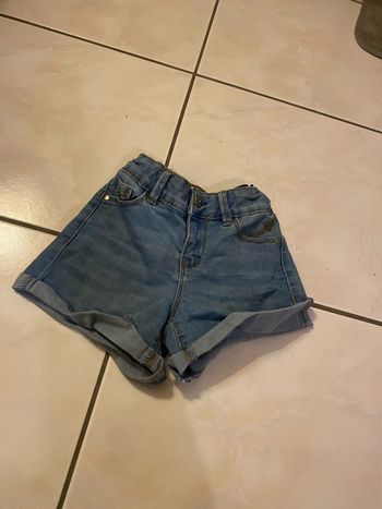 Short en jean, taille sept ans Okaïdi