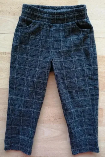 Pantalon gris à carreaux Kiabi 3 ans