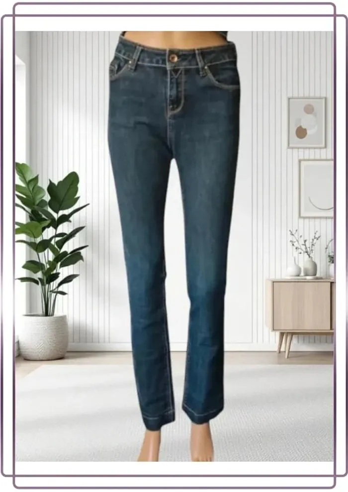 Jean Teddy Smith ,coupe slim fit ,taille haute ,extensible