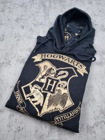Pull à capuche Harry Potter noir/doré, XXL Hommes
