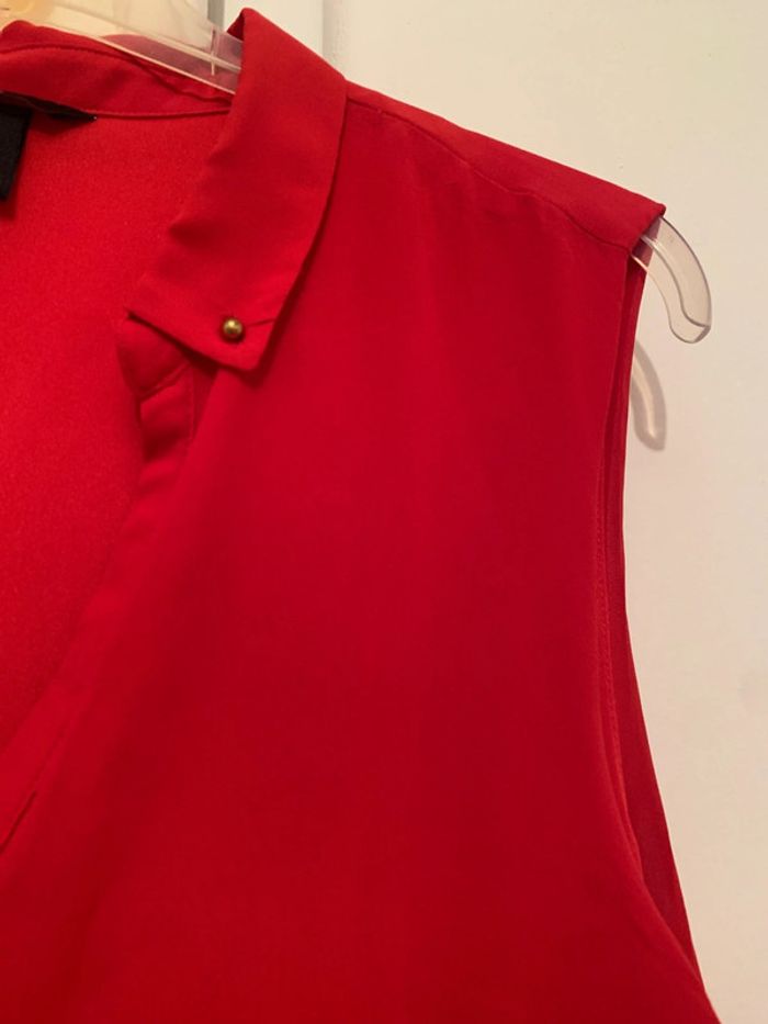 robe rouge sans manches - photo numéro 6