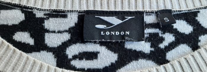 Pull léopard noir et blanc London, taille S/36 - photo numéro 3