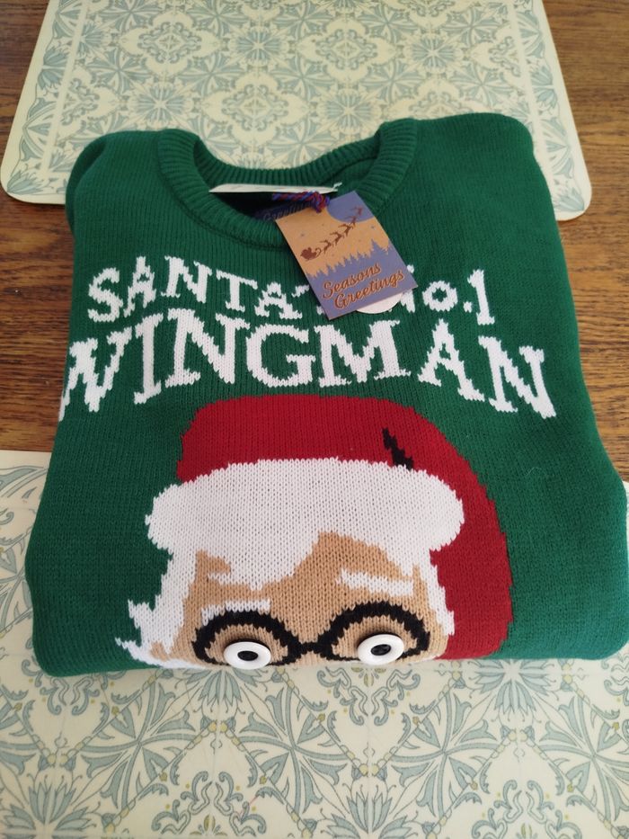 Pull moche de Noël homme taille.S vert - photo numéro 5