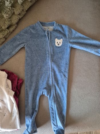 LOT  3 Pyjamas Neufs Velours - Fermeture éclair