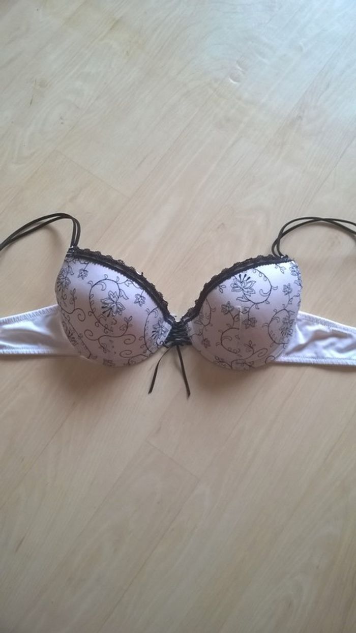 Soutien-gorge blanc, Mim, bonnet 95B, lingerie femme - photo numéro 1