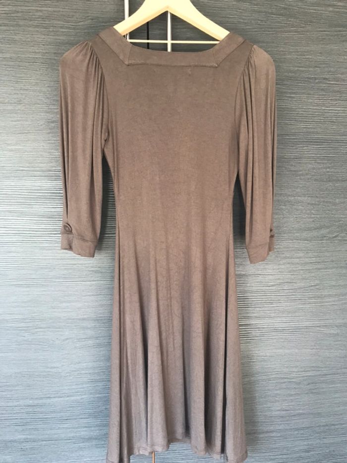 Robe fluide Taupe Zara taille S - photo numéro 2