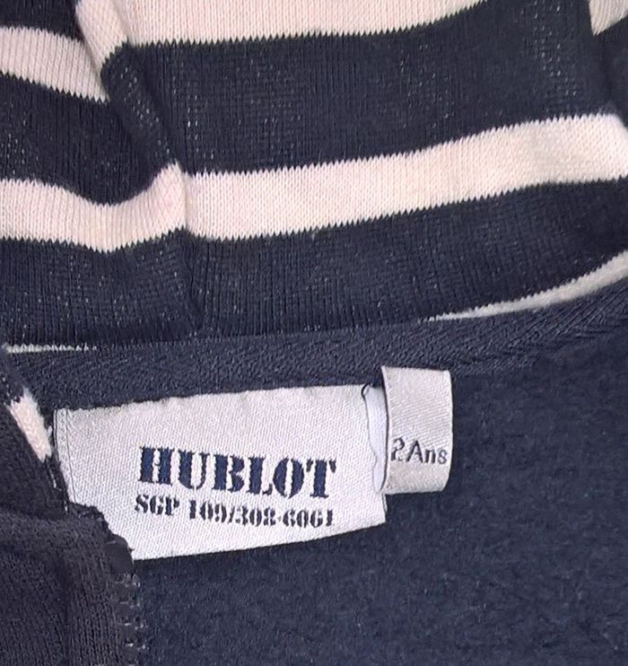 Veste garçon-fille zippée à capuche 2-3 ans / Hublot - photo numéro 2