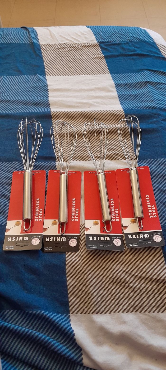 Lot de 4 batteurs à œufs - photo numéro 3