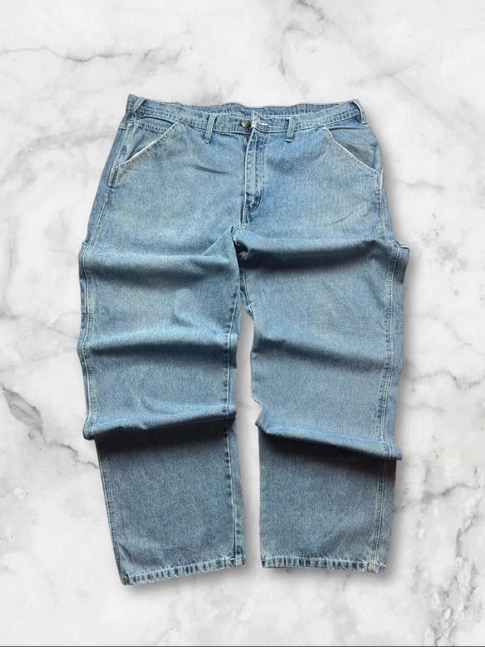 Jean Carpenter Full Blue Workwear Vintage W42 L34 – 100% Coton - photo numéro 2