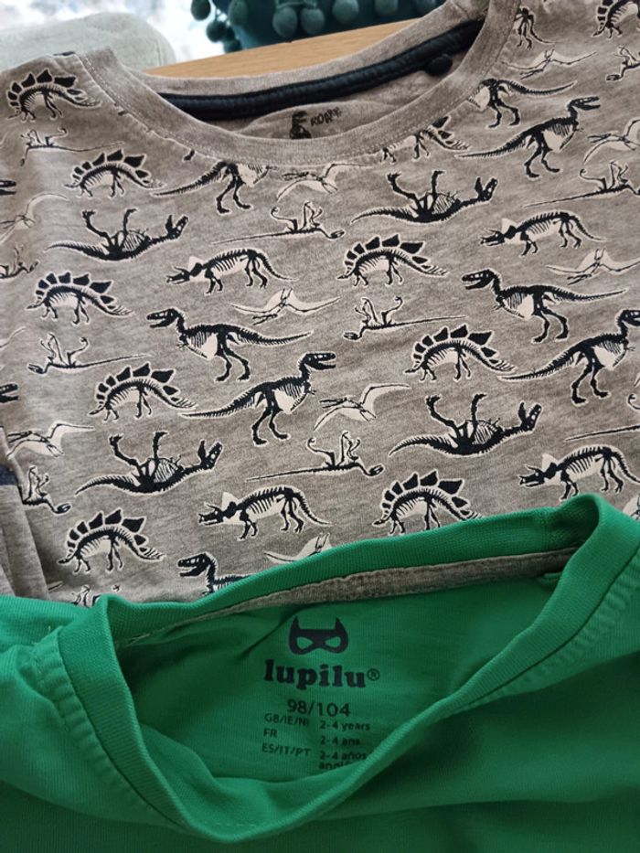 Lot 4 t shirt 2 4 ans Lupilu - photo numéro 2