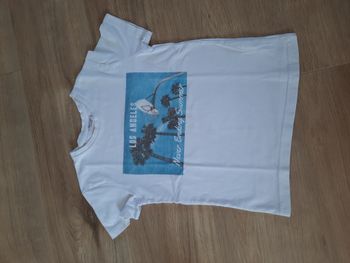  T-shirt blanc à manches courtes "Los Angeles" TAO 6 ans