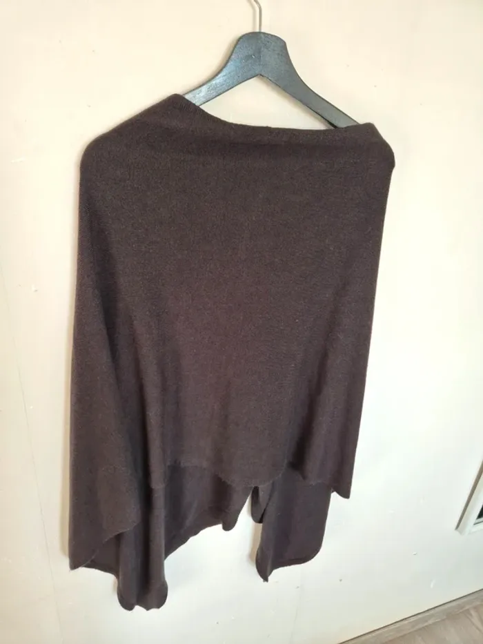 poncho noir acrylique Terranova taille unique - photo numéro 6