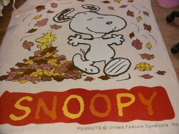 Couverture ou plaid en polaire Snoopy