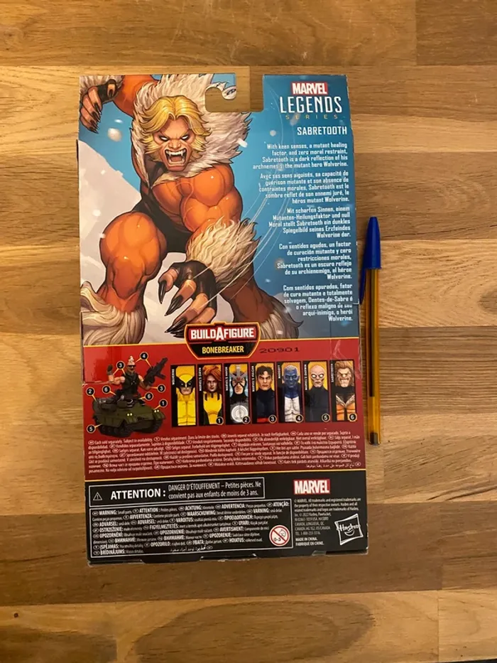Lot Collection Figurines Marvel Legends Series X-Men What if - Sabretooth + Captain Carter - Hasbro - photo numéro 3