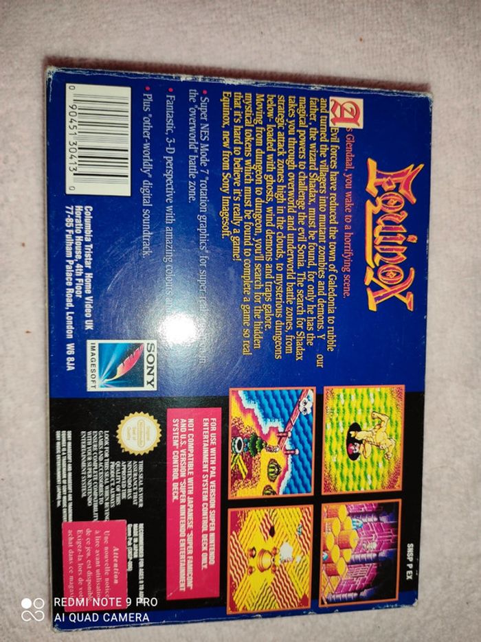 Equinox super Nintendo - photo numéro 2