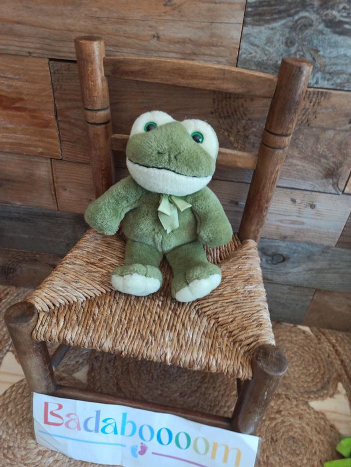 peluche grenouille verte vintage tbe - photo numéro 2