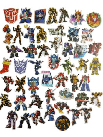 Set 50 stickers autocollants Transformers