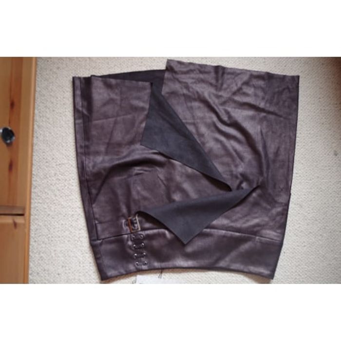 BREAL - Jupe effet cuir Chocolat T42 - photo numéro 4