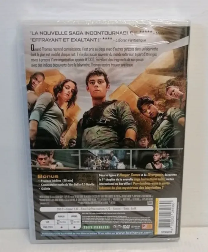 Dvd LE LABYRINTHE / DYLAN O'BRIEN (Neuf sous blister) - photo numéro 2