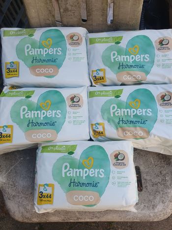 Lingettes pampers harmonie coco
