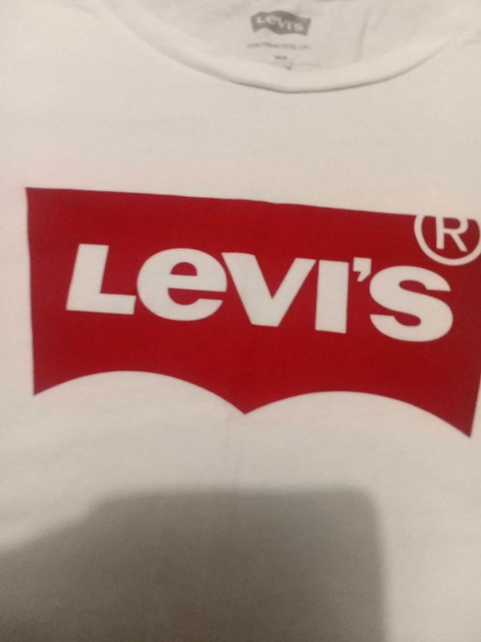 T shirt levis blanc - photo numéro 3