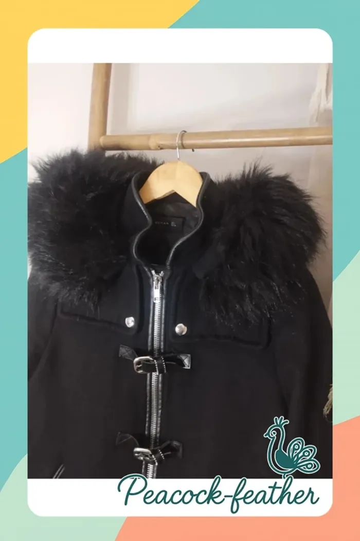 Manteau Zara noir 40 - photo numéro 2