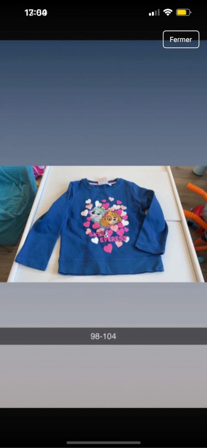 Pull patt patrouille fille