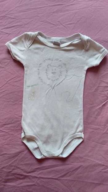 Body garçon Petit Bateau 12 mois