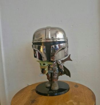 🚀 Figurine Funko Pop! Mandalorian Chromé 🚀
