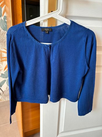 Cardigan bleu roi 123