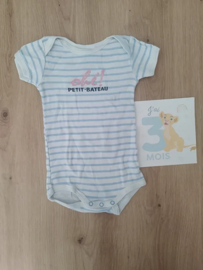 Body manches courtes Petit Bateau