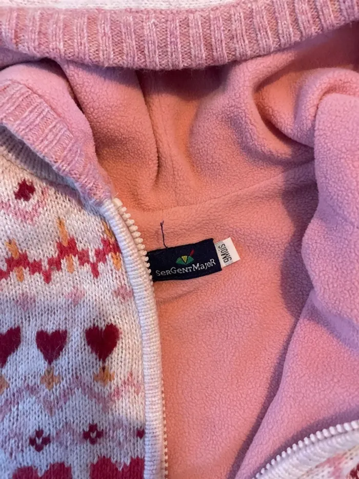 Gilet rose sergent major 9 mois - photo numéro 2