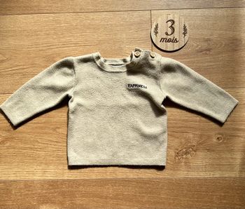 Pull beige 3 mois