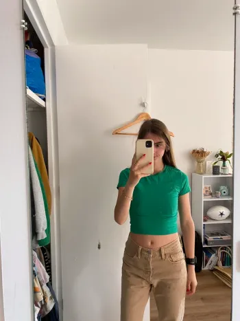 T-shirt court vert - H&M