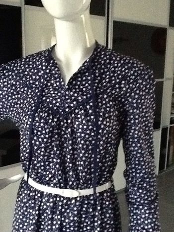 Robe vintage marine motifs Blanca