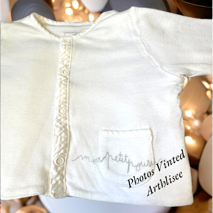 Ensemble 3P petit poussin Petit Bateau 1 mois TBE (22€) - photo numéro 9