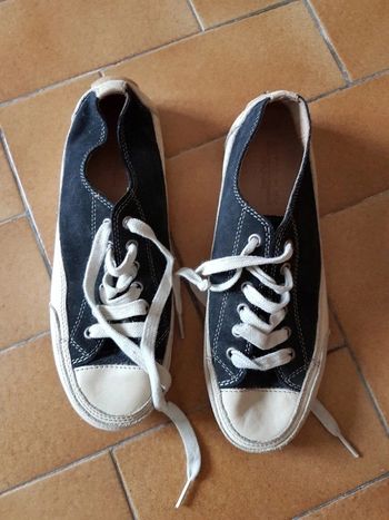 Chaussures  à lacets sneakers cuir