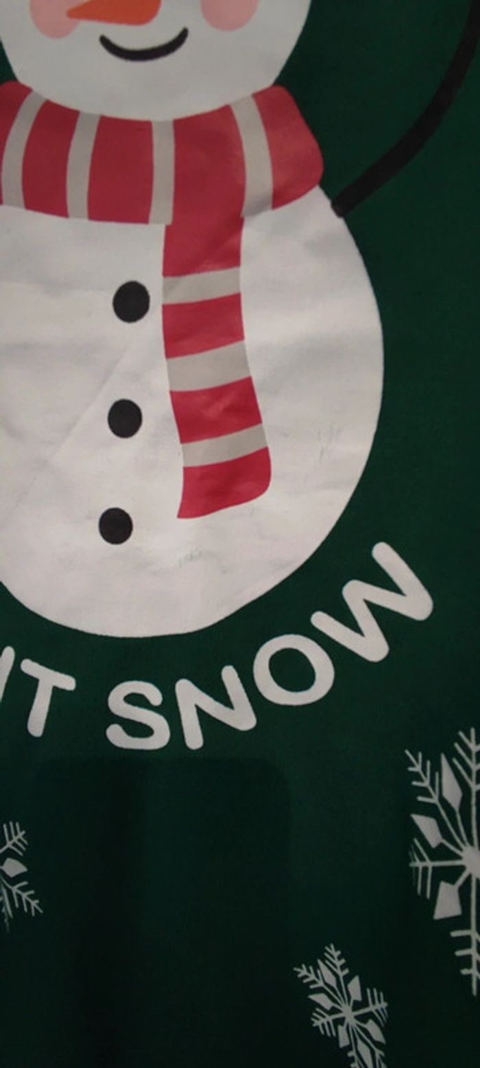 Robe de Noël bonhomme de neige let it snow - photo numéro 3