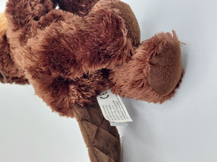 Peluche petit castor marron beige AURORA World 25 cm doudou - photo numéro 7