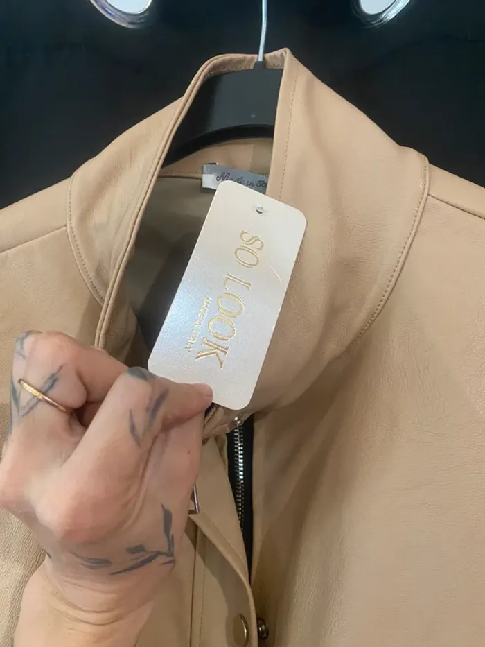 Veste sans manches similicuir - photo numéro 6