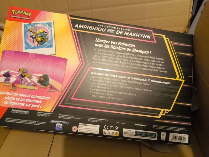Coffret pack paquet Collection Premium Ampibidou-ex de Mashynn du Pokémon 6 boosters - photo numéro 3