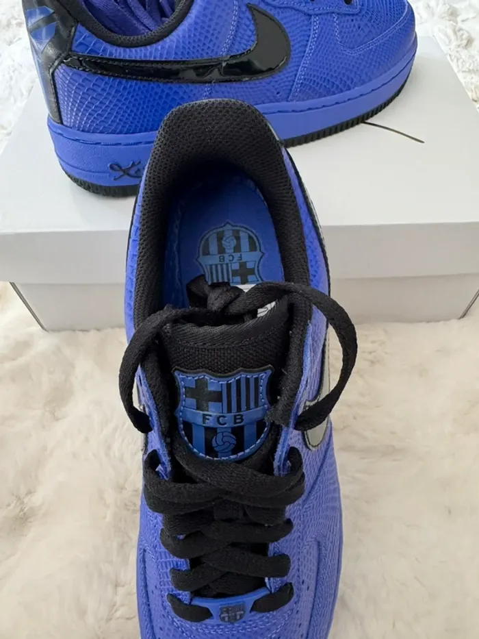 Chaussures Nike Air Force 1 Low Protro Kobe Bryant x FC Barcelona Persian Violet - photo numéro 10