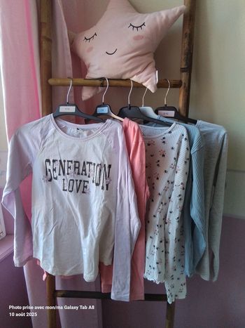 Lot de 5 hauts manches longues  fille 12 ans