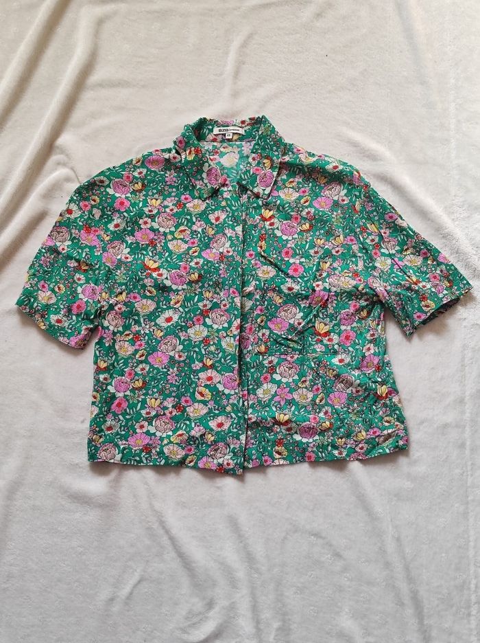 Chemisier fleurie oversize taille XS - photo numéro 2