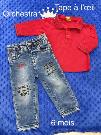 Jean souple + polo ML